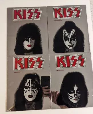 KISS Aucoin 1980 SOLO MIRROR MIRRORS AUSSIE Australia Set Of 4 Vintage • $2663.48