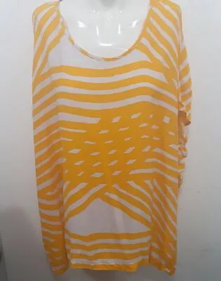 PQ The Label Yellow Print  Kaftan Blouse One Size • $9