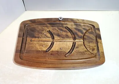 Vintage Gail Craft Solid Wood Fish Meat Cutting Board Mid Century MCM Retro • $26.87
