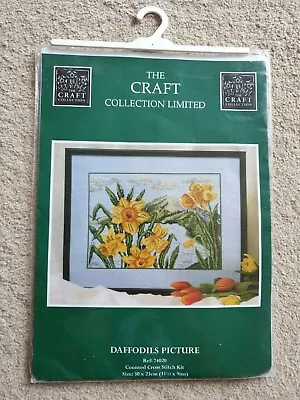 The Craft Collection Limited-Daffodils Picture-Counted Cross Stitch Kit (74020) • £23