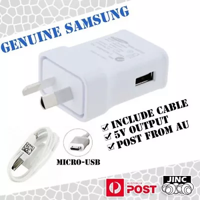 Original Genuine Samsung Galaxy Tab Active 8.0 LTE 3 V 7.0 WALL CHARGER + CABLE • $29.95