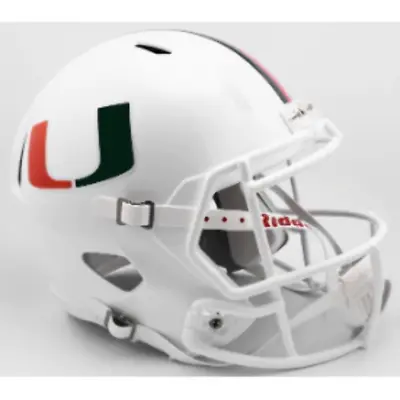 Miami Hurricanes Full Size Replica Speed Football Helmet - NCAA. • $134.99