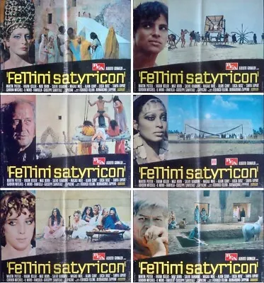 FELLINI SATYRICON Italian Fotobusta Movie Posters X6 1969 FEDERICO FELLINI • $350