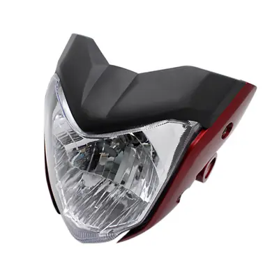 Plastic Motorcycle Headlight Head Light For Yamaha FZ16 YS150 FZER150 Black Red • $53.29