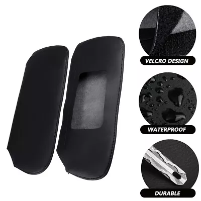 For 1993-2002 Camaro Firebird Black Skin Cap Sun Visor Replacement Cover Leather • $16.14