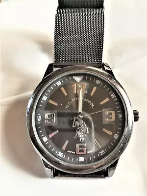 U.S. Polo Assn Mens Japan Movt Mesh Band Analog Quartz Watch Usc2539 0119 • $12