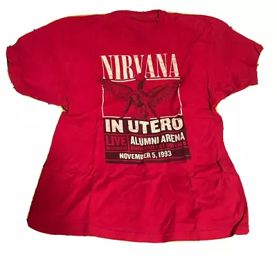 Nirvana In Utero 1993 LIVE Tour T-Shirt Kurt Cobain Reprint Vintage No Tag JAPAN • $155.09