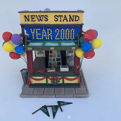 Lemax Millennium 2000 Celebration Poly-Resin News Stand • $23.75