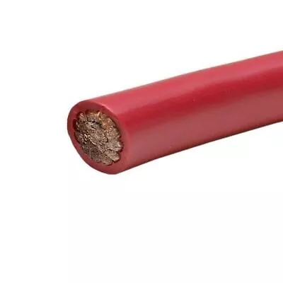 Marine Grade 2 AWG Stranded Tinned Copper Battery Cable Boat Wire Red Per Foot • $5.95