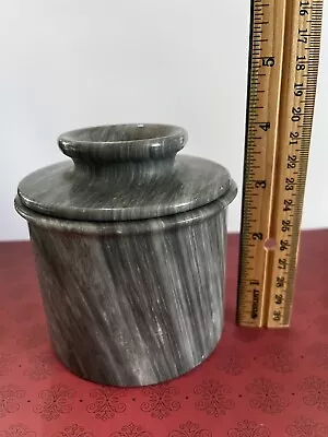 Grey Marble Butter Bell/Crock. Fits One Stick Of Butter. • $20