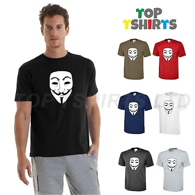 Adult Anonymous V For Vendetta T-shirt We Are Legion Anarchy Anti Government • $12.44