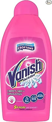 Pack Of 3 Vanish Carpet Cleaner+Upholstery Large Area Cleaning 450 Ml • £8.99