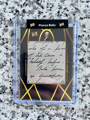 2022 Pieces Of The Past - Alexander Hamilton/Aaron Burr - Dual Handwritten Relic • $90