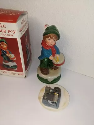 Vintage Plastic Little Drummer Boy Music Box Figurine - Hong Kong - Needs Repair • $10