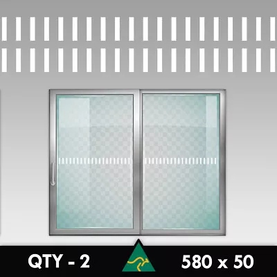 Line Safety Glass Stickers 580mm Protection Hazard Sliding Door Window Decal • $7.50