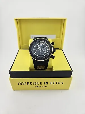 $65 • Buy Invicta Jason Taylor CORDUBA Swiss Z60 Chronograph 52mm Black & Gold Men's Watch