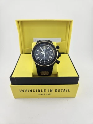 $65 • Buy Invicta Jason Taylor CORDUBA Swiss Z60 Chronograph 52mm Black & Gold Men's Watch
