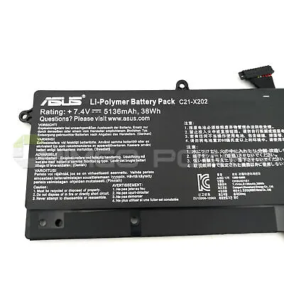 Genuine Battery C21-X202 For Asus VivoBook X201 X201E X202 X202E S200 Q200E New • $34.19