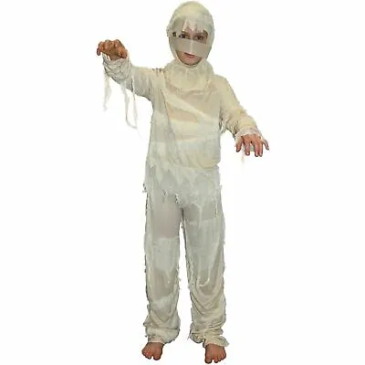 £24.99 • Buy Kids Egyptian Mummy Costume For Boys Girls S - L Halloween Book Week Fancy Dress