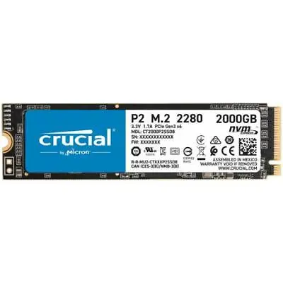 $158 • Buy Crucial P2 2TB M.2 2280 NVMe PCIe Gen3 SSD