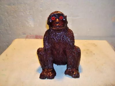 Gorilla Monkey Statue Red Clay Give The Finger HEAVY DUTY PIECE • $45