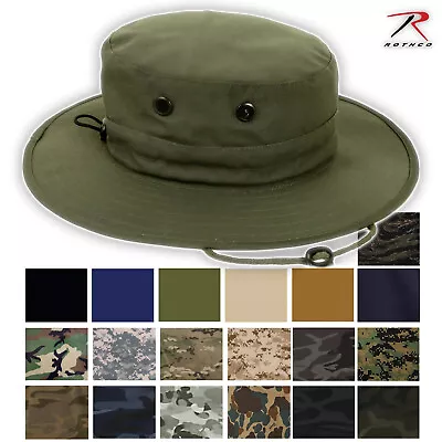 Rothco Tactical Military Bucket-Wide Brim Adjustable Boonie Hat (One Size) • $18.99