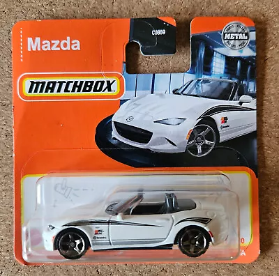 Matchbox 2022 '15 Mazda MX-5 Miata - White - HFR95 **Combine Your Shipping** • £3.95