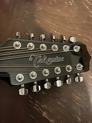 Takamine GD30CE - BLK 12 String Acoustic Electric Guitar - Black • $572