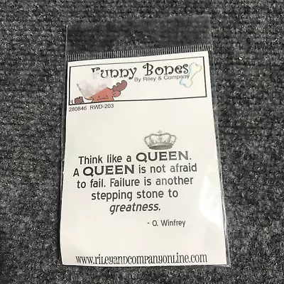 RILEY & CO.  A Queen...  Oprah Winfrey Cling Rubber Stamp New In Package RWD-203 • $5.95