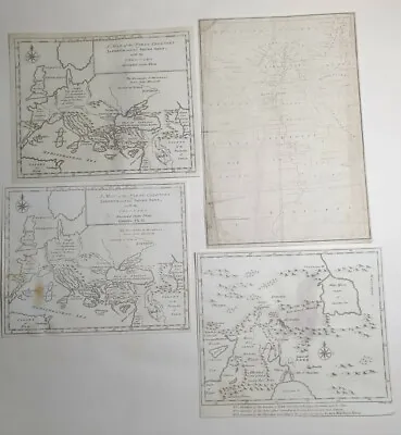 Collection Of  12 Antique 18th / 19th Century Maps / Engravings /  Prints  • £20