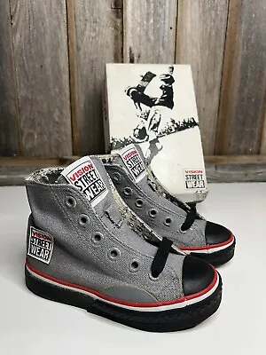 Vintage 1986 NOS RARE Vision Street Wear Skate Grey Shoes Size 11 NIB KIDS • $200