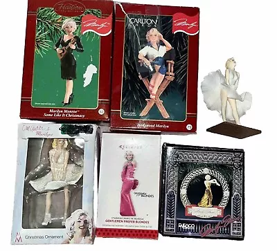 Marilyn Monroe Ornaments Lot - 6 Pieces - Various Conditions (See Desc.) • $9.99