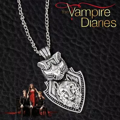 The Vampire Diaries: Antique Silver Tibetan Wolf’s Head / Eagle Pendant & Chain • $10.67