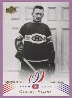 2008 08-09 Upper-deck Montreal Canadiens Centennial Base Georges Vezina #44 • $1.08