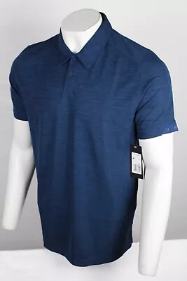 Oakley Men's Aero Ellipse Polo 2.0 Short Sleeve Shirt Size XL Poseidon Blue • $34.99