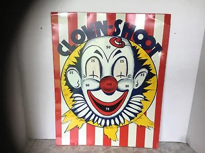 Vintage 1950’s Clown Shoot / Baseball Magnetic Dart Game • $25