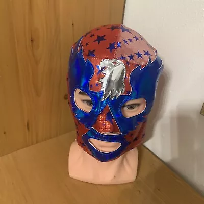 Wrestling Mask Handmade Costume Pull Over Lucha Libre Cosplay Star Eagle • $60