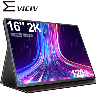 $289.99 • Buy Portable Monitor 16  2K Gaming Monitor For USB C QHD Screen 400Nit Display 120Hz