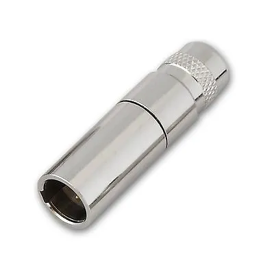 Connector - Mini XLR 3-Pin Male Inline Socket Metal Gold Plug For Microphone   • $6.04