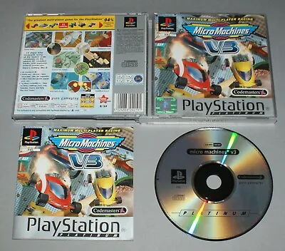 Micro Machines V3 - PS1 Sony PlayStation One Game - PAL Complete * • £7.49
