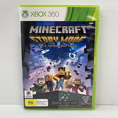 Minecraft Story Mode Xbox 360 PAL Free Tracked Postage Water Damaged Boxart • $14.99