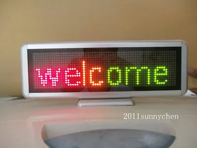 16x64 Desk Board Programmable LED Message Sign Scroll Moving Display 3 Color • $89.99