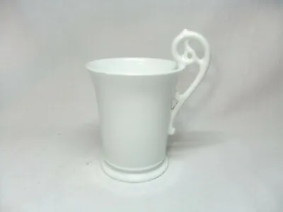 Coalport Cup Mug Batwing Handle White Chocolate Bone China C.1891 • £9.99