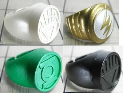 Blackest Night Brightest Day PROMO WHITE BLACK GREEN LANTERN FLASH RING Set • £9.49