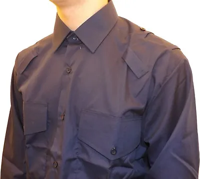 £10.95 • Buy Genuine Ex Police Dog Handler Dark Blue Shirt Long & Short Sleeve, Security