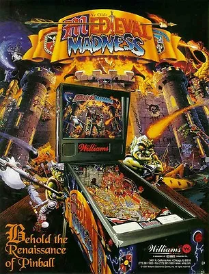 Medieval Madness-CPU Rom 1.09H [G11] [Bally / Williams] EPROM (Home / Free Play) • $19.99