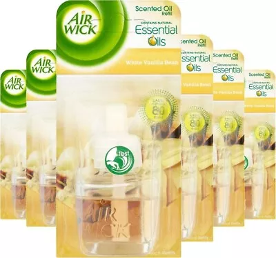 £12.29 • Buy 6 X Air Wick Electrical Plug In Air Freshener Refill White Vanilla, 19ml