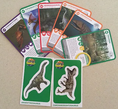 Woolworths Ancient Animal Collector Cards Stickers • $4