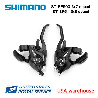 Shimano ST-EF51 ST-EF500 ST-EF65 3x7/8/9 Speed Shifters / Brake Levers Combo Kit • $23.99