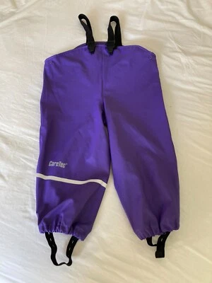 £5 • Buy Kids Waterproof Dungarees/trousers By Caretec, Purple, Age 3